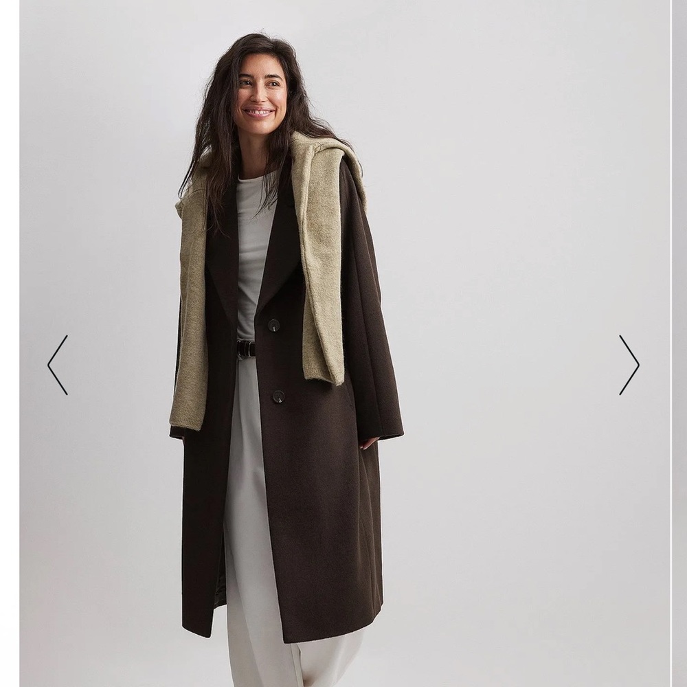NWT NA-KD Wool Blend Oversized Coat